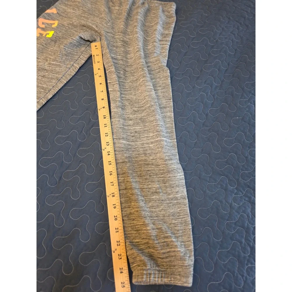 Justice Active Girls Size 14 Gray Heather Jogger Sweatpants Drawstring Pockets